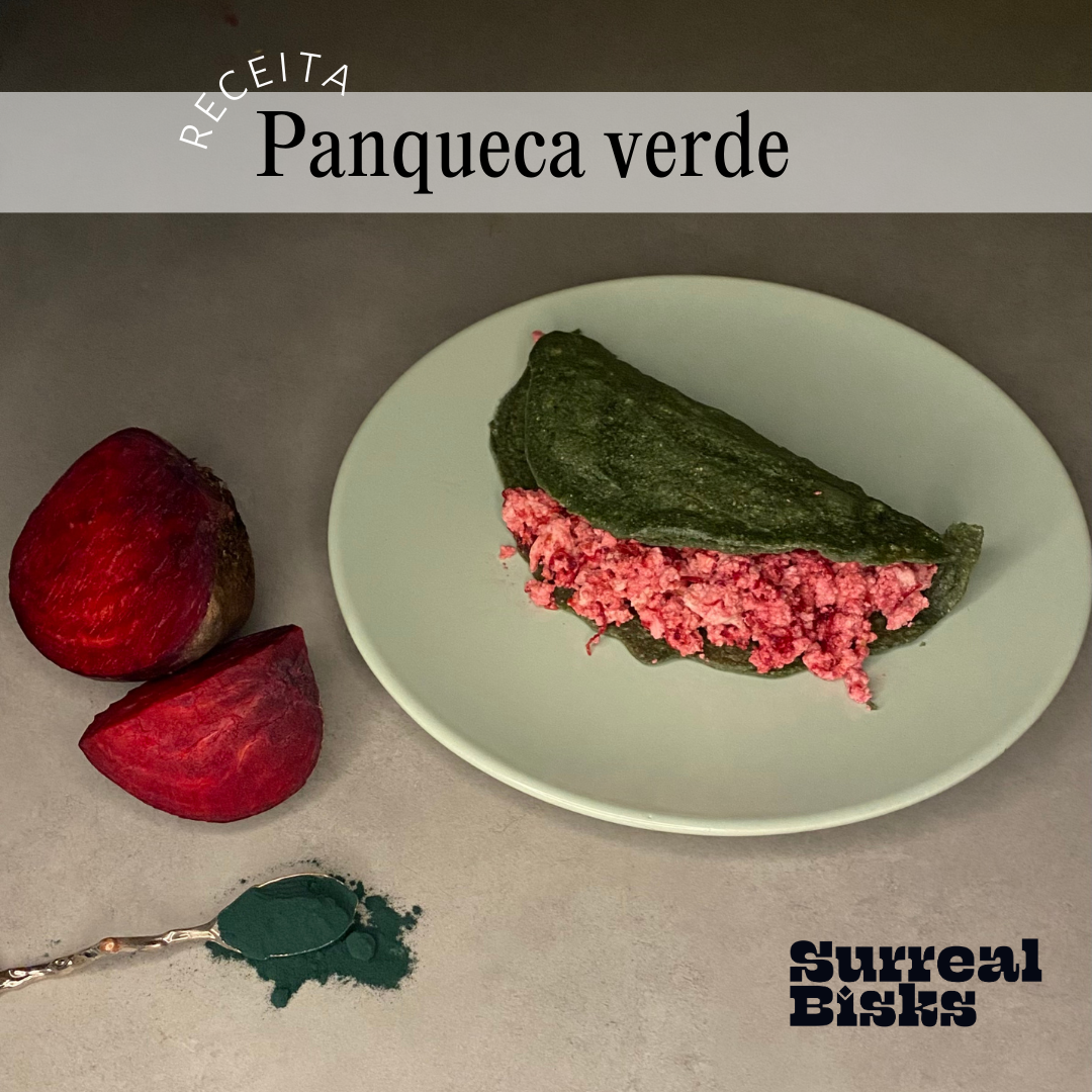 Panqueca verde de chlorella