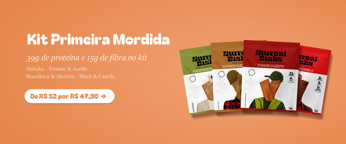 Kit Primeira Mordida: 4 sabores, 39g de proteína e 15g de fibra